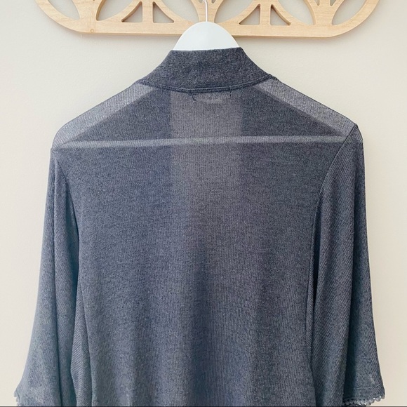 Urban Outfitters Open Front Cardigan Gray Sz Medium - Picture 9 of 10